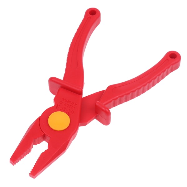 Antimagnetisk plasttång 1000V isolerad Används för instrument Röd one size Red one size