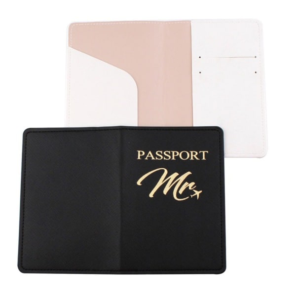 4st Mrs Passport Cover med Bagagelappar Hållare för case Organizer ID-kort Reseskydd Organizer