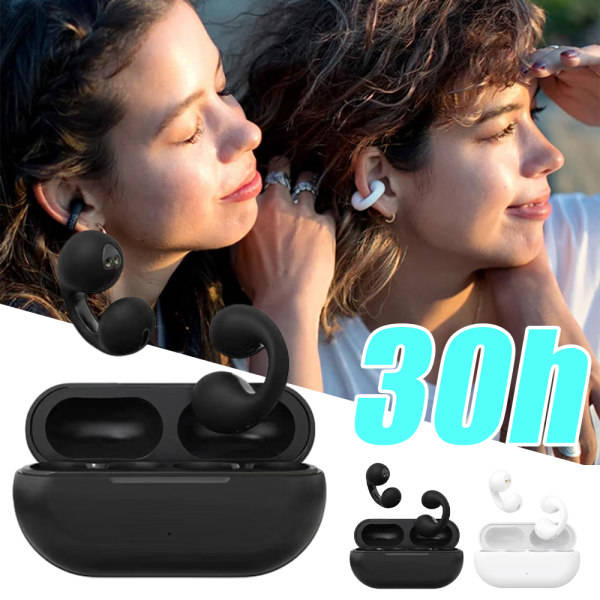 Luunjohtuminen Bluetooth 5.0 -kuulokkeet Clip-on Bluetooth -langattomat kuulokkeet kuulokkeet valkoinen white
