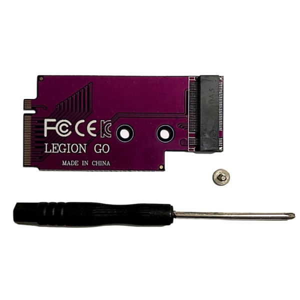 M.2 NVME-adapter för Legion Go-modifieringskort 2240 till 2280 NVMe-hårddisk SSD-överföringskort Adapterkonverter Lila