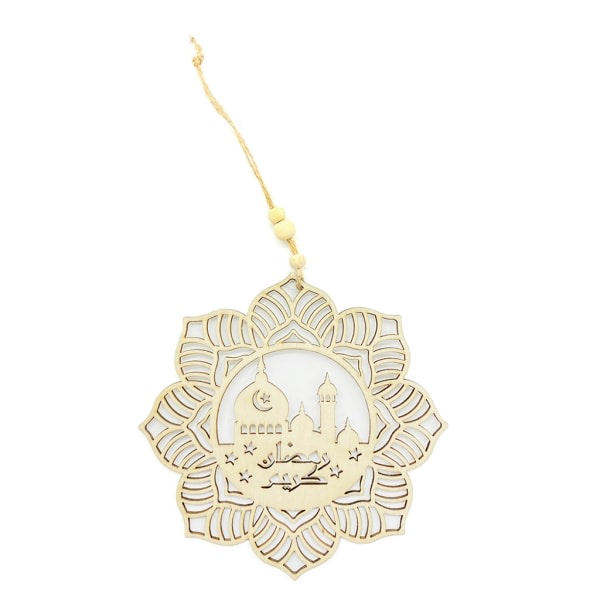 Eid Mubarak Trepynt Ornament Ramadan Hengeplakett Ornament Hengeanheng for Ramadan Mubarak Eid Dekorasjoner Gave null - 2