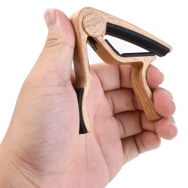 Snabbväxlingsgitarr Capo med 5 val Praktiska instrumenttillbehör för elgitarr Ukulele ljus färg