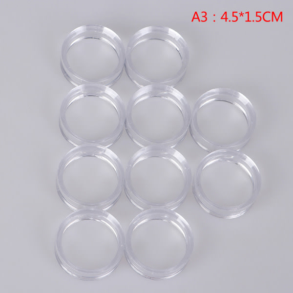 10 st Akryl Clear Display Stand Sphere Hållare for Crystal 4,5*1,5CM