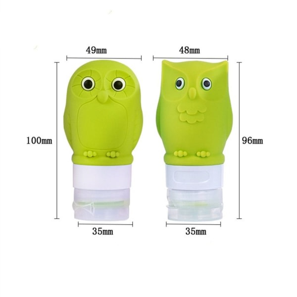 60 ml silikonipullo tyhjät pullot KELTAINEN