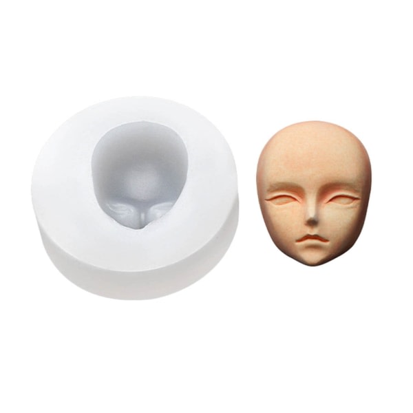 Baby Form Menneskelige Dukker Ansigtsform Silikon Chokolade Slik Form Form Kage Cupcake Topper Dekorationsværktøjer null - 2