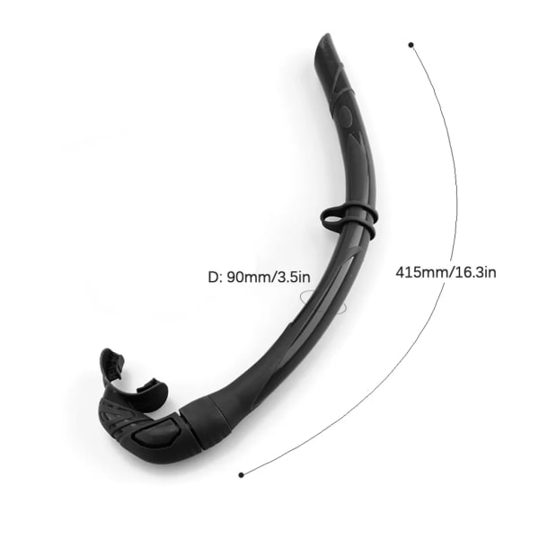 Foldbar snorkel i silikon med kompakt oppbevaringsboks Kvinner Menn Roll Up Snorkel Wet Snorkel for Snorkling