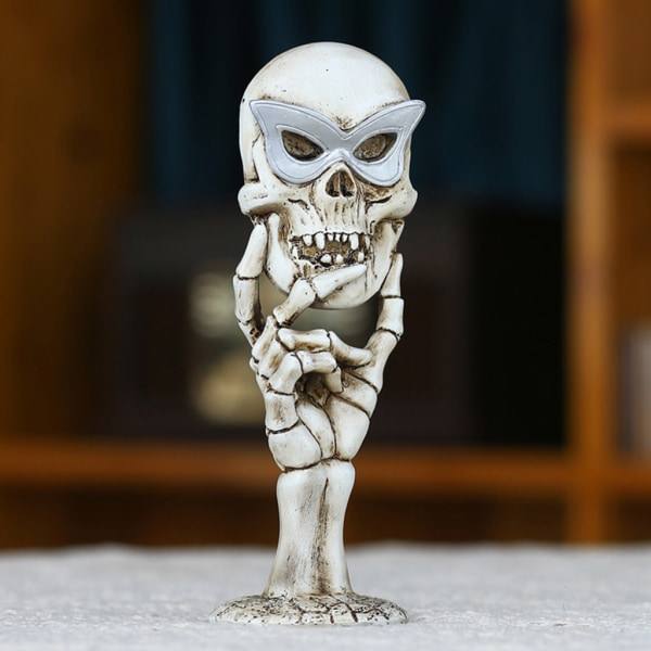 Halloween Retro Skalle Spegel för Hem Sovrum Badrum Dekoration Ornament