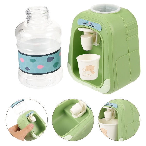 Miniature Vanddispenser Unisex Vanddispenser Lille Vanddispenser Miniature Vanddispenser（18,5x8,2cm，Olivengrøn）