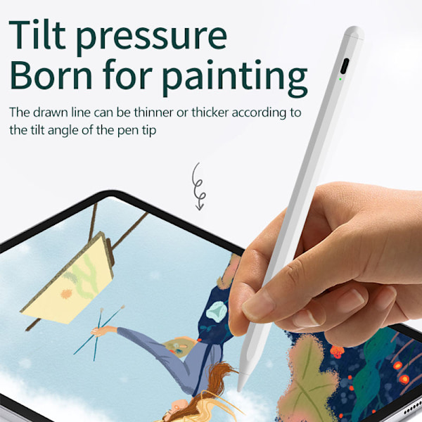 iPad Stylus Penna för 2018-2023 Modeller - INF Vit White