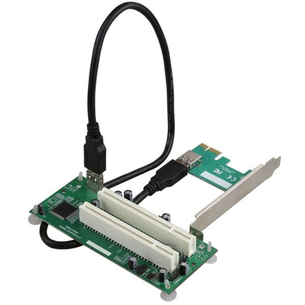 Stationær Pci-express Pci-e til Pci-adapterkort Pcie Dual Pci Slot