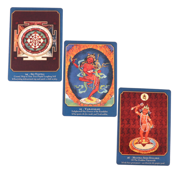 Buddha visdom Shakti kraft Tarot engelsk spådomsspill Flerfarget én størrelse
