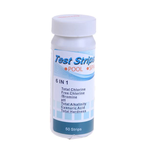 6 i 1 pool PH klor spa bromsyra teststicka cya White onesize White onesize