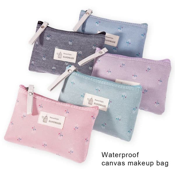 Kosmetikpung Make-up tas opbevaringstaske Design Blødhed Grå