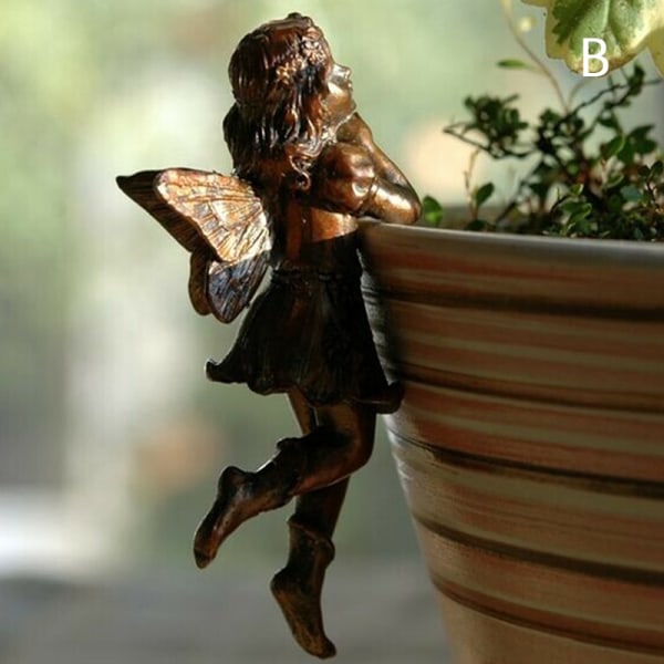 Mini flicka hängande kopp harts koristelu keijuyhdistelmä blomma B B B B