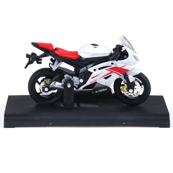 1:18 Yamaha YZF-R6 YZF R6 Blå MOTORCYKEL CYKEL DIECAST MODELL LEKSAK Vit One Size White One Size