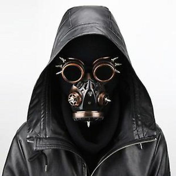 Halloween steampunk silver kreativ mask rekvisita prydnad