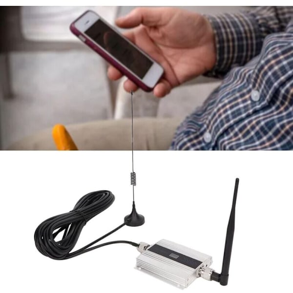 5G 4G LTE Mobiltelefonsignalforstærker og Repeater Antenne med Stemme- og Dataforbedring, Signalforbedring (EU-stik)
