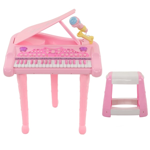 Børns keyboard klaver 37 tangenter musik klaver med mikrofon tidlig læring musikalsk legetøj elektronisk klaver til begyndere