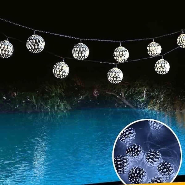 Ramadan Eid Lights 1,5m Marockansk Ball String Lights 10Leds