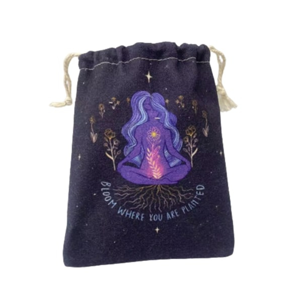 Tarot oppbevaringspose Tarotkortpose Tarotpose Trykket Tarotmønsterpose Tarotpose Gavepose Kortpose Smykkepose null - 2