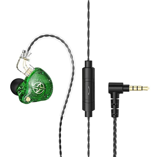 Sporthörlurar Hörlurar Trådbundna öronsnäckor Split Design Stereoljud 3,5 mm Universal Hifi Trådbunden runt-örat hörlurar Grön Green