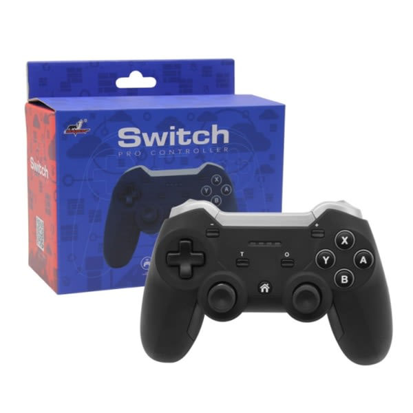 Ergonomisk Trådløs Spillkontroll Dual Vibrasjon Joystick Gamepad NFC Somatosensorisk 6-akset Gyroskop for Switch/PC