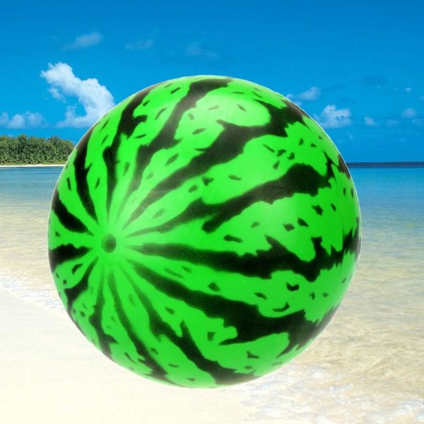 Beach Ball Uppblåsbar Pool Ball Kul Vatten Flytande Ball Simulering Grön Vattenmelon Uppblåsbar Beach Ball