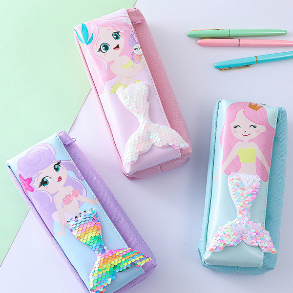 e Mermaid Primary School Case Dubbel Oxford Zipper Penci A2