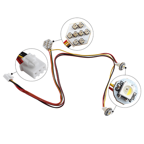 Led-remsans ljuskontakt Adapterkabel Lödfri 3d-skrivare A