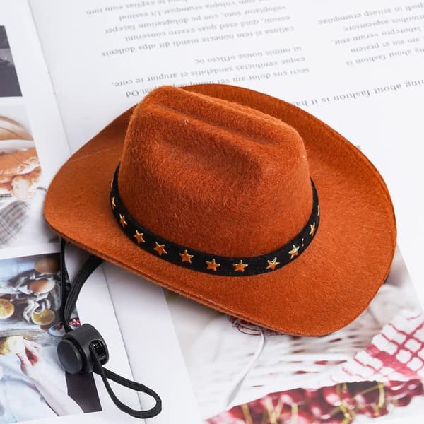 Mini Cowboyhatt for katt og hund