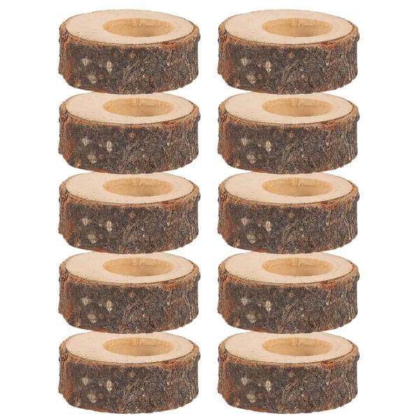20 stk. Træ Servietringe Jule Servietringholdere Runde Holdere Dekorative Servietringe 3 cm