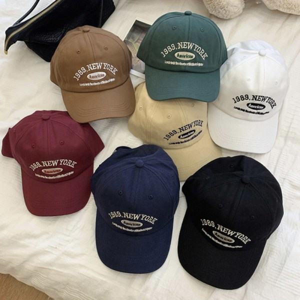 Baseball-lippikset miehille ja naisille Säädettävät Casual Kirjotut 198 Tummanvihreä