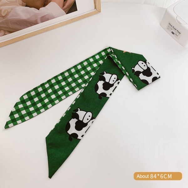 Nytt mode sidenscarf hårband Long Ribbon Bow n Printing Hai A9 one size A9 one size