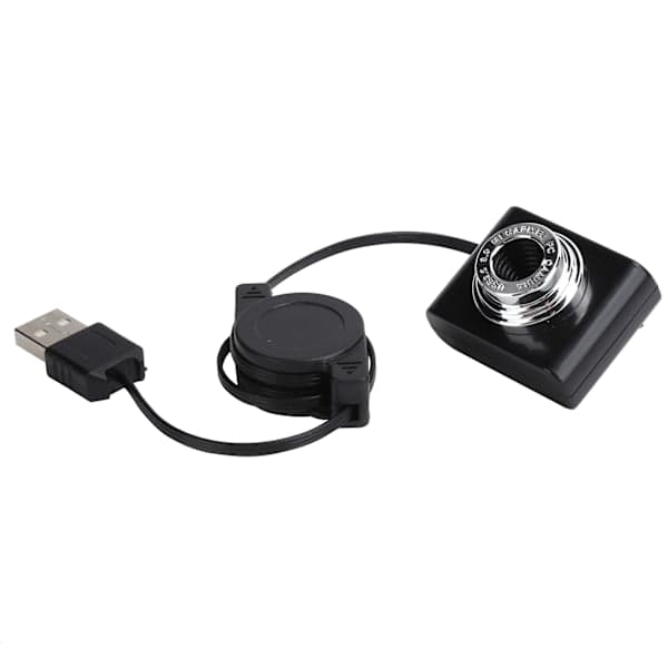 Webcam for video conferencing, USB manual focus built-in microphone driver-free computer webcam with high-quality video resolution, flexible