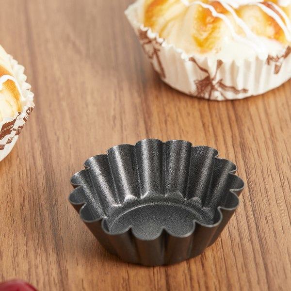 4 stk/lot Non-stick kage Quiche Flan Pan Form Cupcake Æg Tærte B