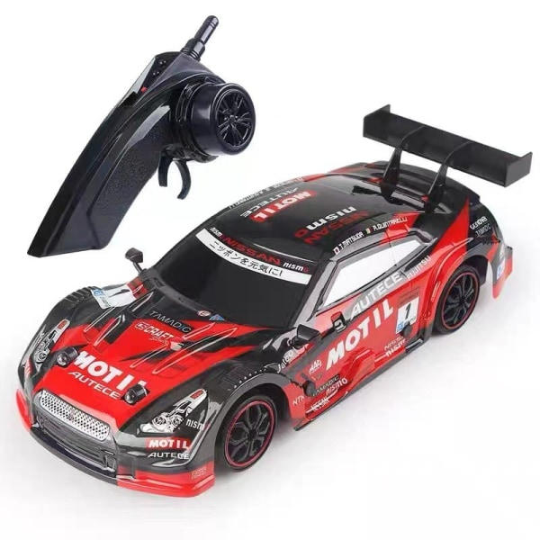 RC fjernbetjening bil professionel driftbil 1:16 elektrisk høj blå One size blue One size