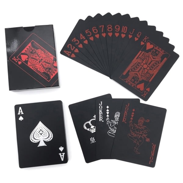 Spelkort Pokerspel Kostym Plast Magic Vattentät däck av red one size red one size