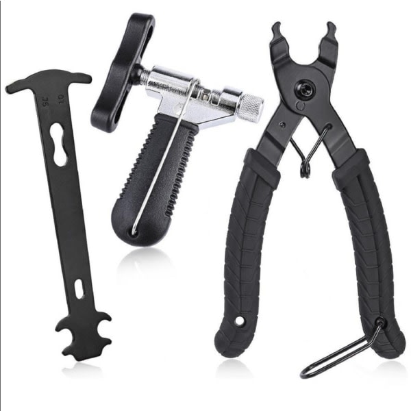 Sykkelkjedestang + kjedestyringsverktøy + kjedekontroll Kjedenslitasjeindikator Verktøyåpner Closer Remover Tang Verktøy Chain Drift Bike Tool Set