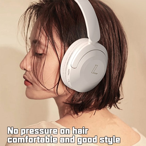 Bluetooth trådløse hodetelefoner Active Noise Cancelling Game Spor Black
