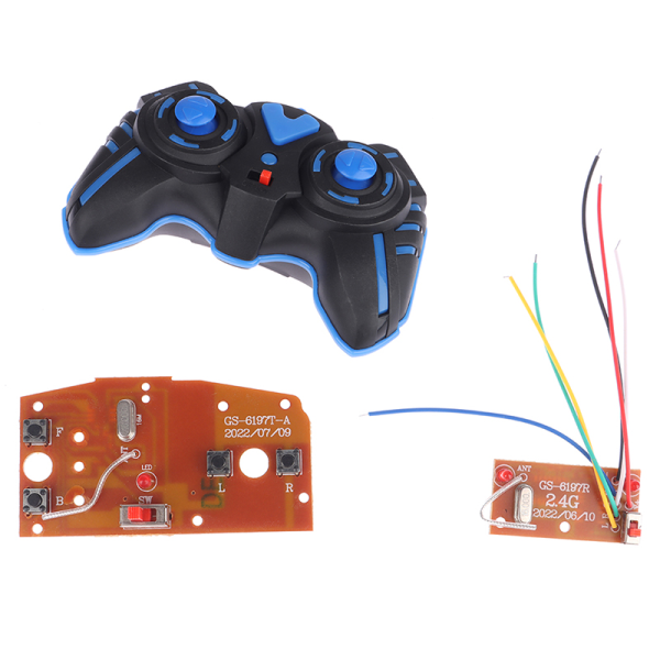 4CH RC-auton kaukosäätimen piirilevy PCB lähetin ja vastaanotin