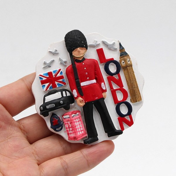 London Souvenir magnetisk 3d kylskåp klistermärken brittisk soldat buss London Bridge kylskåp magnet Världsturism souvenir gåvor London Bus