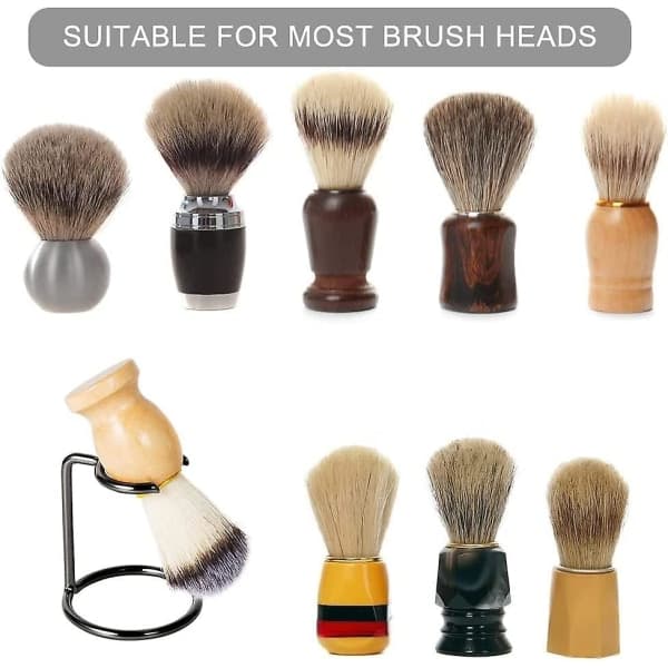 Barberkostestativ i rustfritt stål (sett med 2)