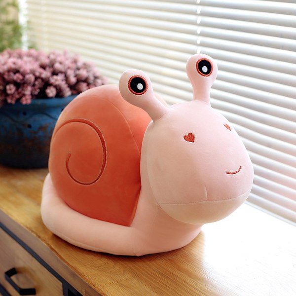 Snigel gosedjur barn present pink 38 cm