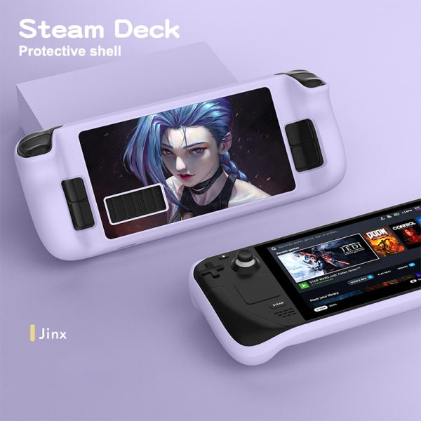 TPU Cartoon Case för Steam Deck Clear Soft Cover Pro A7