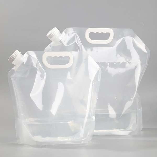 2-PACK 10L Bärbar Vikbar Vattendunk. Vattendunk (transparent)