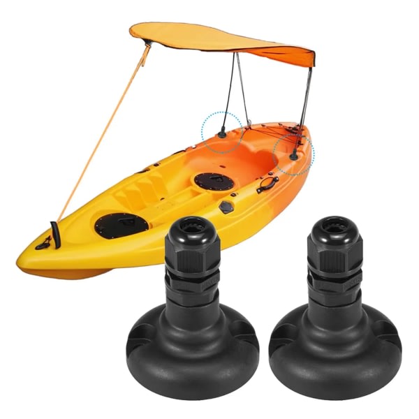 1 par kajak kapell monteringsbas hårdvara kit för båt kanot markis markis