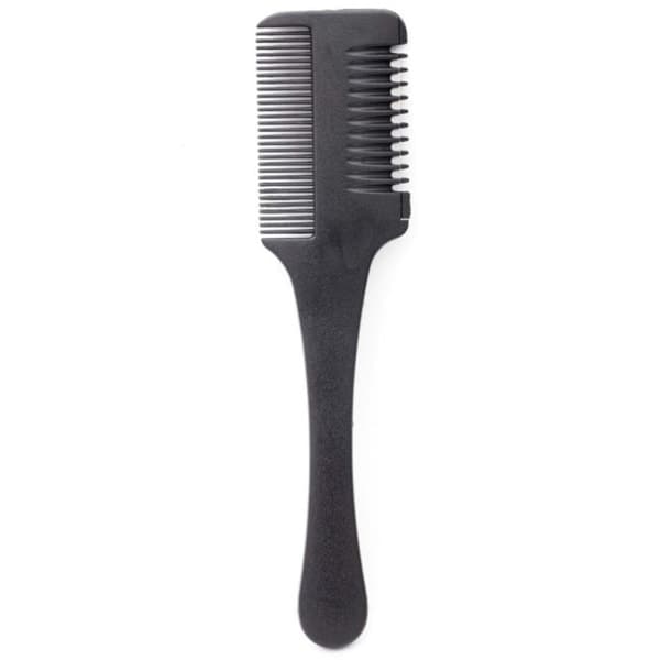 Praktisk Stylingkam med Razor Sort Svart