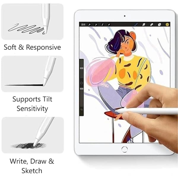 Erstatningsspids til Apple Pencil 1/2 Gen – 4 stk. spidser til Apple-blyanter