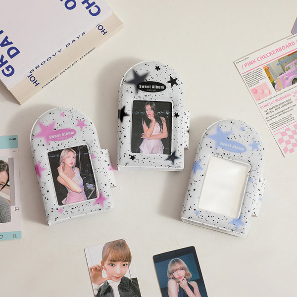 INS Pink Black Lace Pläd Fotoalbum Kpop Idol Star Chasing B Pink