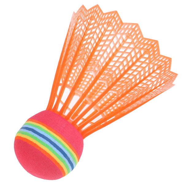 12 ST Badminton EVA Rainbow Ball Head Nylon Badmintonfjädrar Slumpmässig färg 12st Random Color 12Pcs